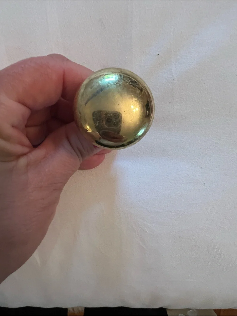 Retro Polished Brass Cabinet Furniture Knob Traditional Round Pull with screw